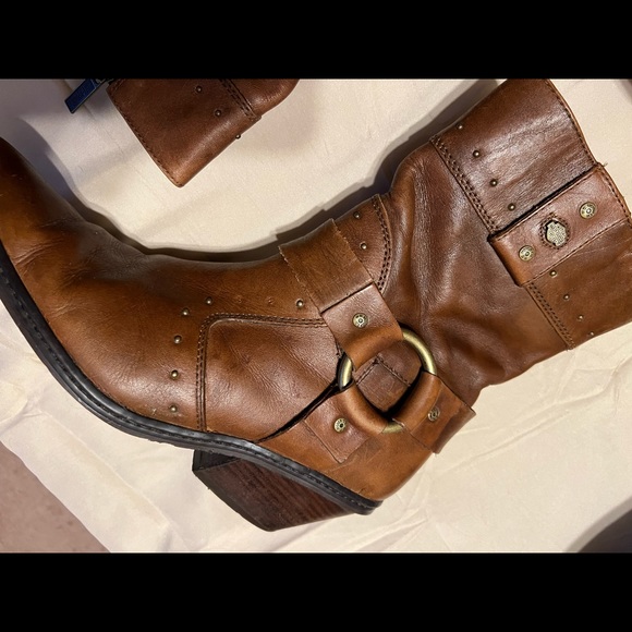 SOLD 8.5 Ladies Harley Davidson Studded Harness Boots - Picture 5 of 16